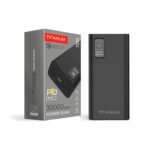 Повербанк Titanum 728S 22.5W 30000mAh Black