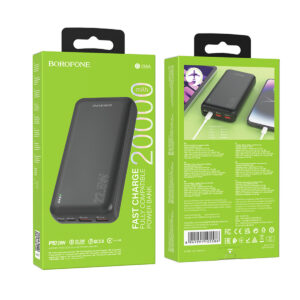 Повербанк BOROFONE BJ38A POWER 22.5W+PD20W 20000mAh Black