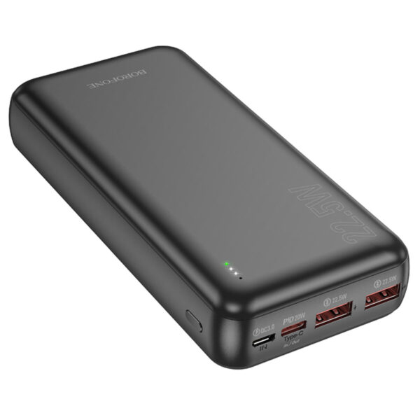 Повербанк BOROFONE BJ38A POWER 22.5W+PD20W 20000mAh Black - Зображення 3