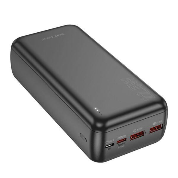 Повербанк BOROFONE BJ38B POWER 22.5W+PD20W 30000mAh Black - Зображення 2