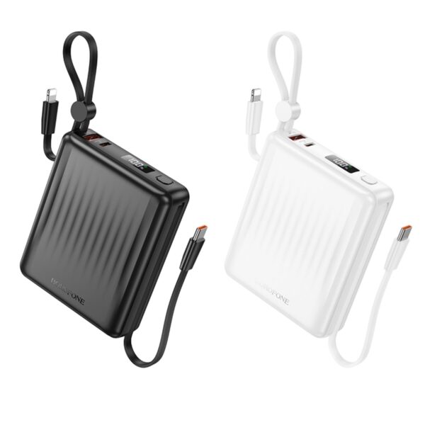 Повербанк BOROFONE BJ70A VIGOROUS 22.5W+PD20W 15000mAh Black - Зображення 4