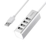 USB-хаб HOCO HB1 4USB Line machine Silver