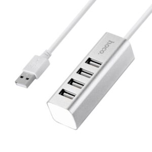 USB-хаб HOCO HB1 4USB Line machine Silver