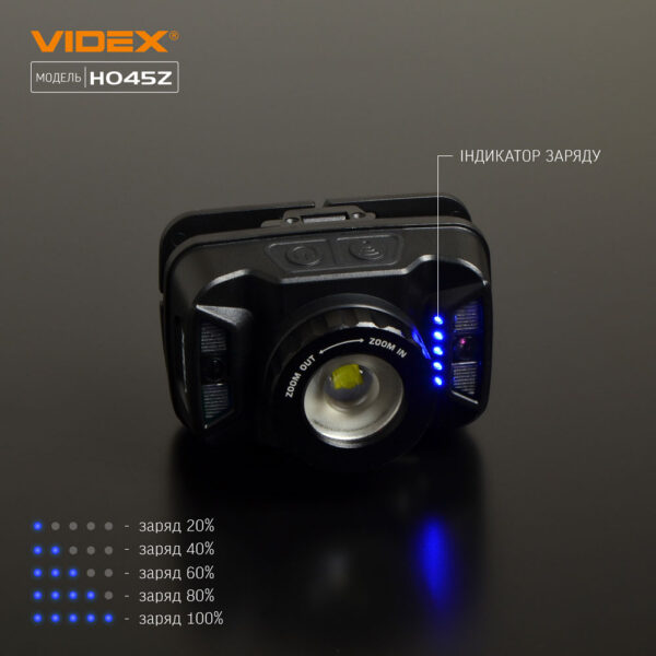 Налобний світлодіодний ліхтарик Videx VLF-H045Z 270Lm 5000K - Зображення 8