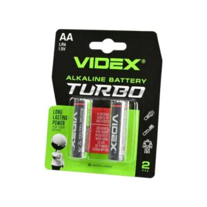 Батарейки Videx LR6 (AA) Turbo Alkaline BLISTER 2шт