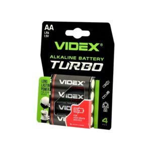 Батарейки Videx LR6 (AA) Turbo Alkaline BLISTER 4шт