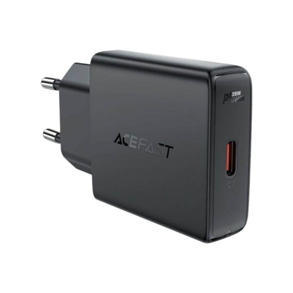 Мережевий зарядний пристрій ACEFAST A65 PD20W GaN charger Black - Зображення 2