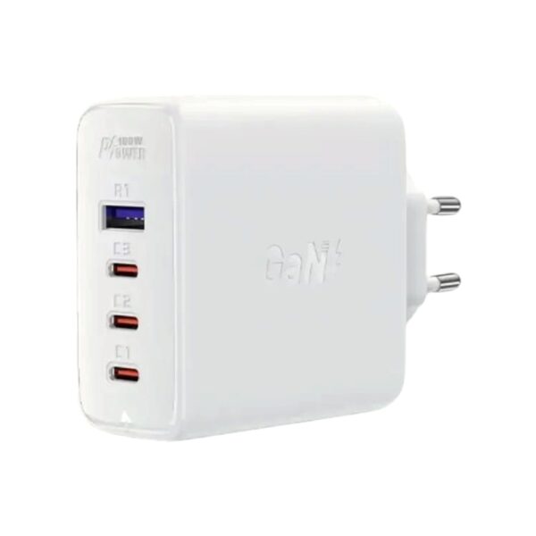 Мережевий зарядний пристрій ACEFAST A37 100W GaN charger White - Зображення 3