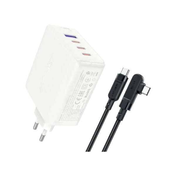 Мережевий зарядний пристрій ACEFAST A37 100W GaN charger White - Зображення 2