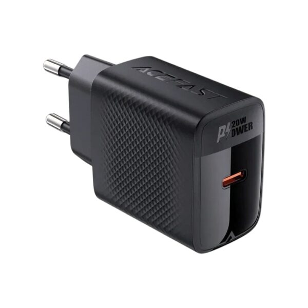 Мережевий зарядний пристрій ACEFAST A82 PD20W GaN charger Black - Зображення 3
