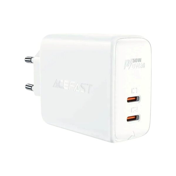 Мережевий зарядний пристрій ACEFAST A29 PD50W charger White - Зображення 2