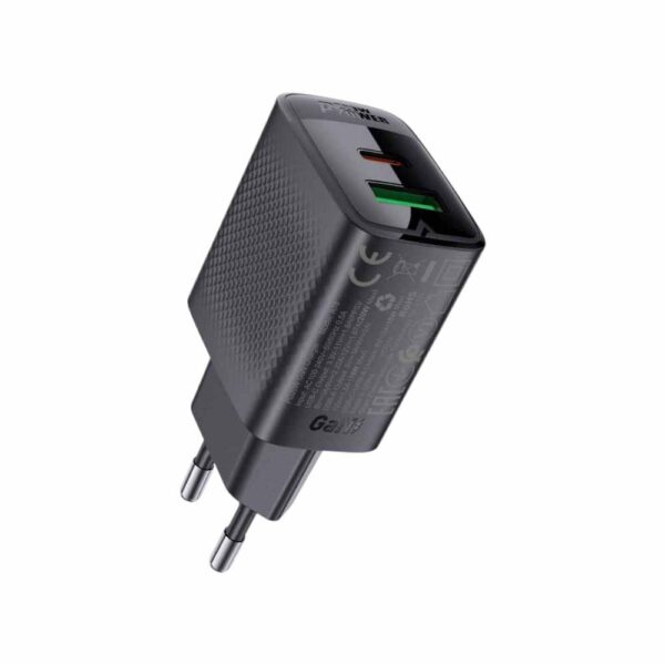 Мережевий зарядний пристрій ACEFAST A78 PD20W GaN charger Black - Зображення 4