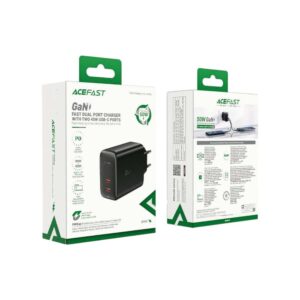 Мережевий зарядний пристрій ACEFAST A29 PD50W GaN charger Black