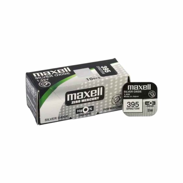 Батарейки Maxell 395 (SR927SW) Silver Oxide BLISTER 10шт