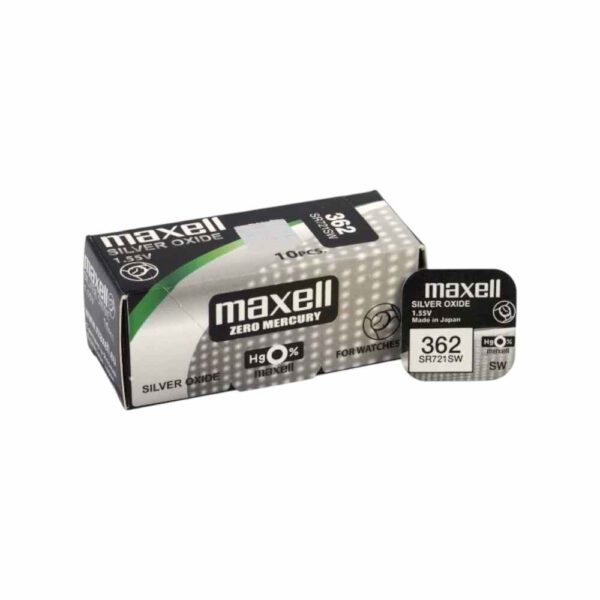Батарейки Maxell 362 (SR721SW) Silver Oxide BLISTER 10шт