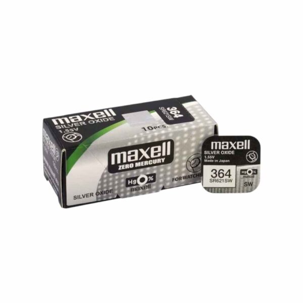 Батарейки Maxell 364 (SR621SW) Silver Oxide BLISTER 10шт