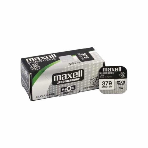 Батарейки Maxell 379 (SR521SW) Silver Oxide BLISTER 10шт
