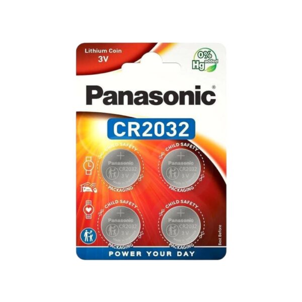 Батарейки Panasonic CR2032 Lithium BLISTER 4шт