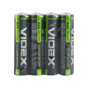 Батарейки Videx LR03 (AAA) Alkaline SHRINK 4шт