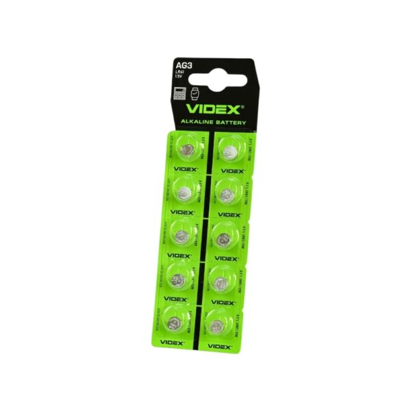 Батарейки Videx AG3 (LR41) BLISTER 10шт